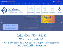 Tablet Screenshot of midwestweightcontrol.com